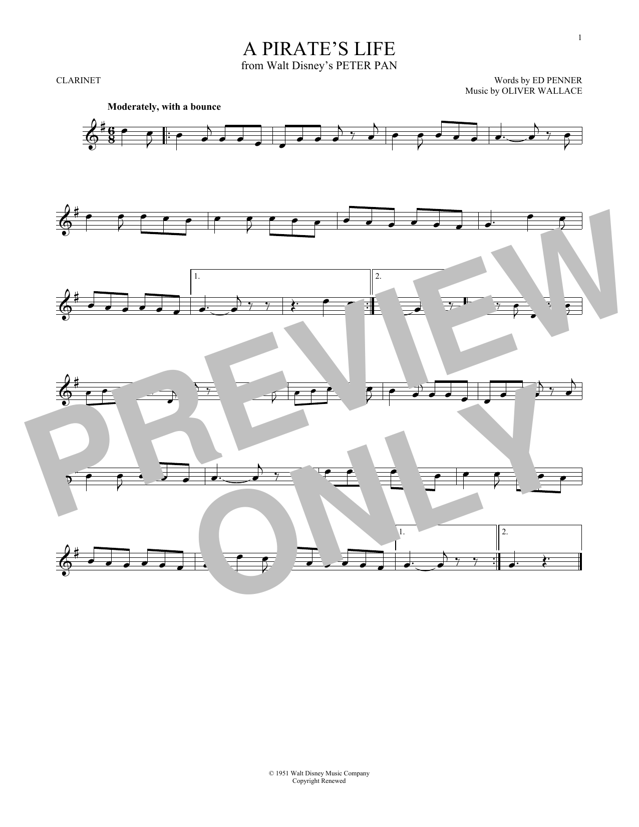 Ed Penner A Pirate's Life sheet music notes and chords. Download Printable PDF.