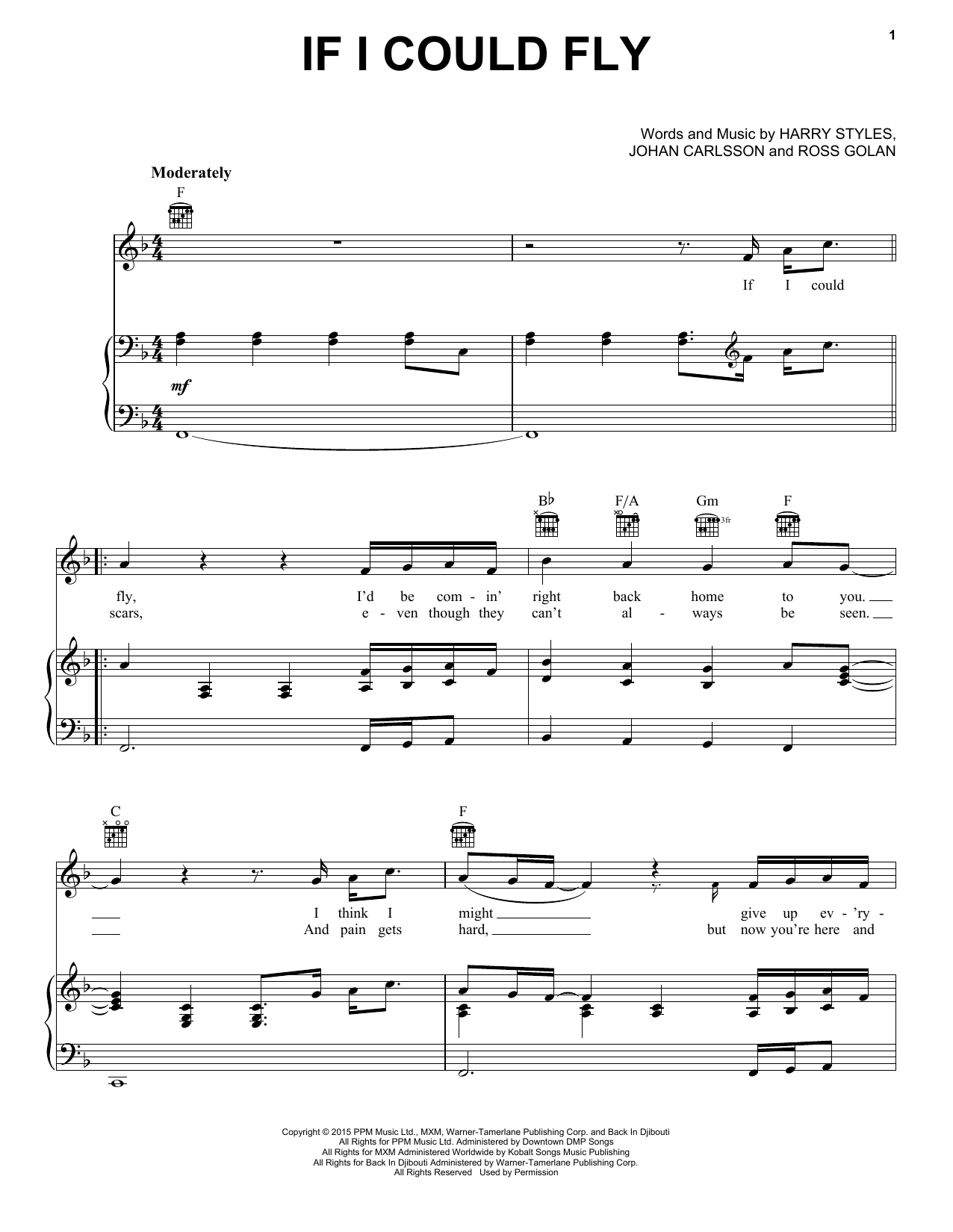 Learn to play One Direction If I Could Fly sheet music for Piano, Vocal & Guitar Chords (Right-Hand Melody) in minutes. Price: 7.8900$ One Direction If I Could Fly sheet music notes and chords arranged for Piano, Vocal & Guitar Chords (Right-Hand Melody)