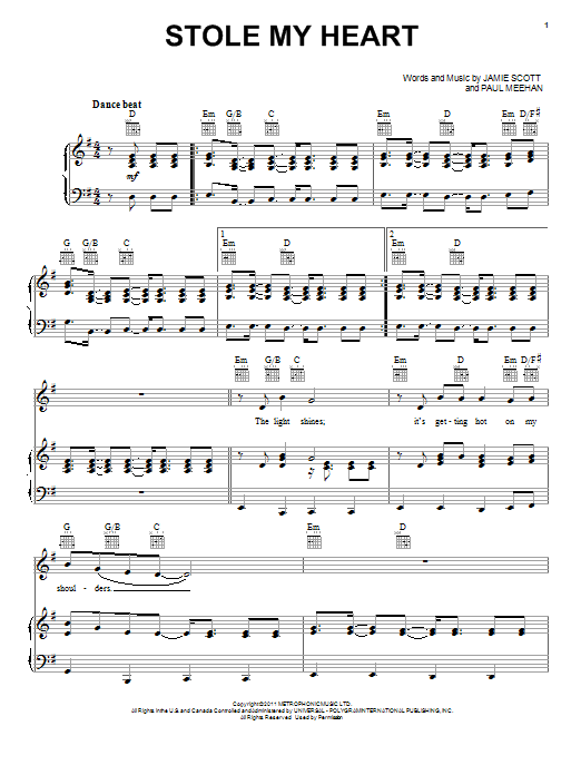 Learn to play One Direction Stole My Heart sheet music for Piano, Vocal & Guitar Chords (Right-Hand Melody) in minutes. Price: 7.8900$ One Direction Stole My Heart sheet music notes and chords arranged for Piano, Vocal & Guitar Chords (Right-Hand Melody)