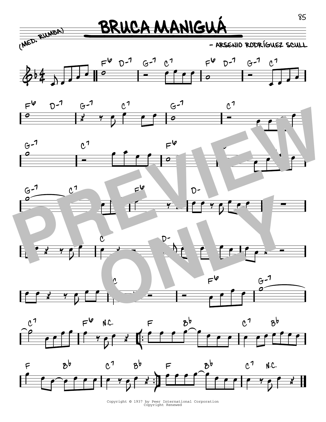 Learn to play Orquesta Sensacion Bruca Manigua sheet music for Real Book – Melody & Chords in minutes. Price: 5.9900$ Orquesta Sensacion Bruca Manigua sheet music notes and chords arranged for Real Book – Melody & Chords