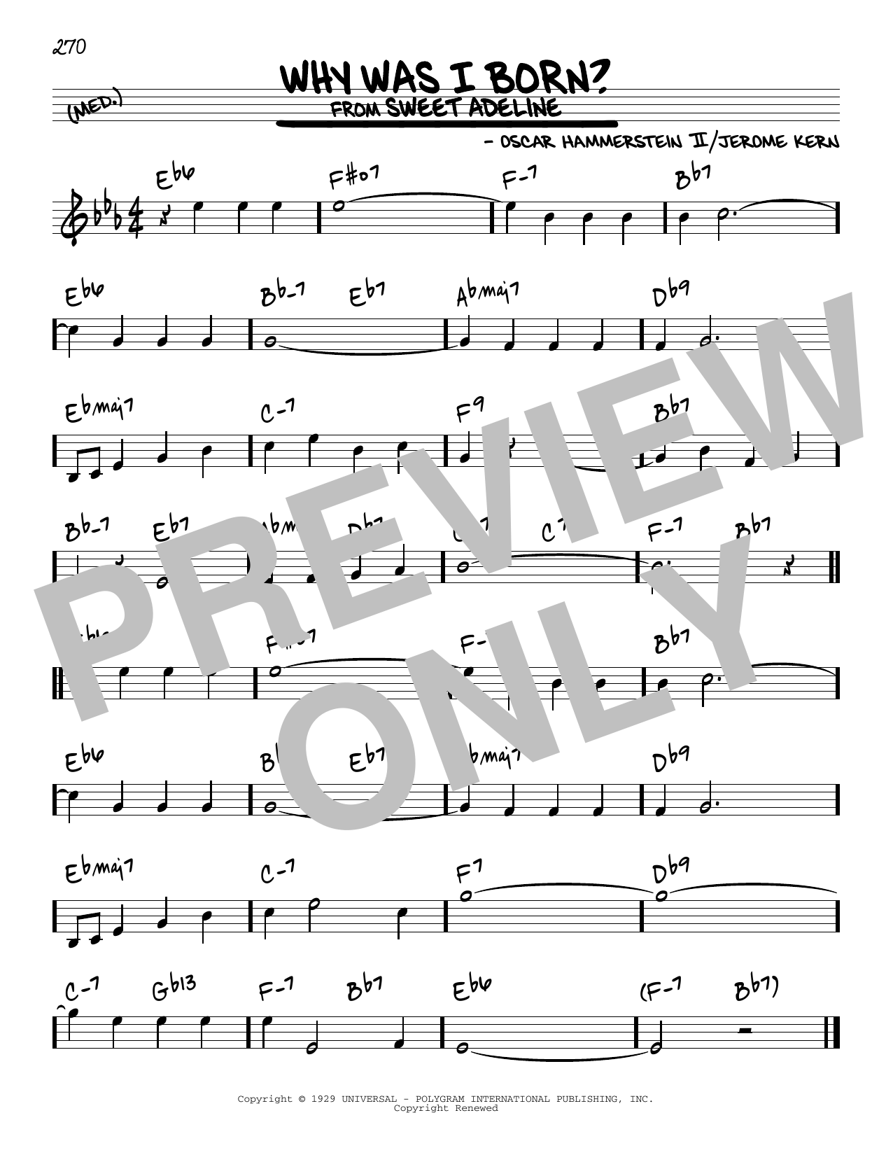 Learn to play Oscar Hammerstein II Why Was I Born? sheet music for Real Book – Melody & Chords in minutes. Price: 5.9900$ Oscar Hammerstein II Why Was I Born? sheet music notes and chords arranged for Real Book – Melody & Chords
