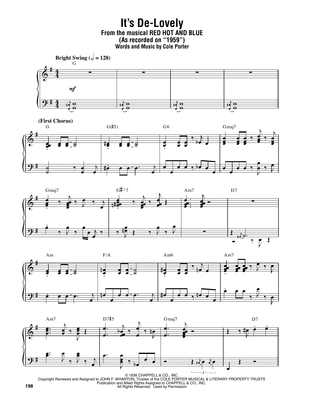 Oscar Peterson It's De-Lovely sheet music notes and chords. Download Printable PDF.