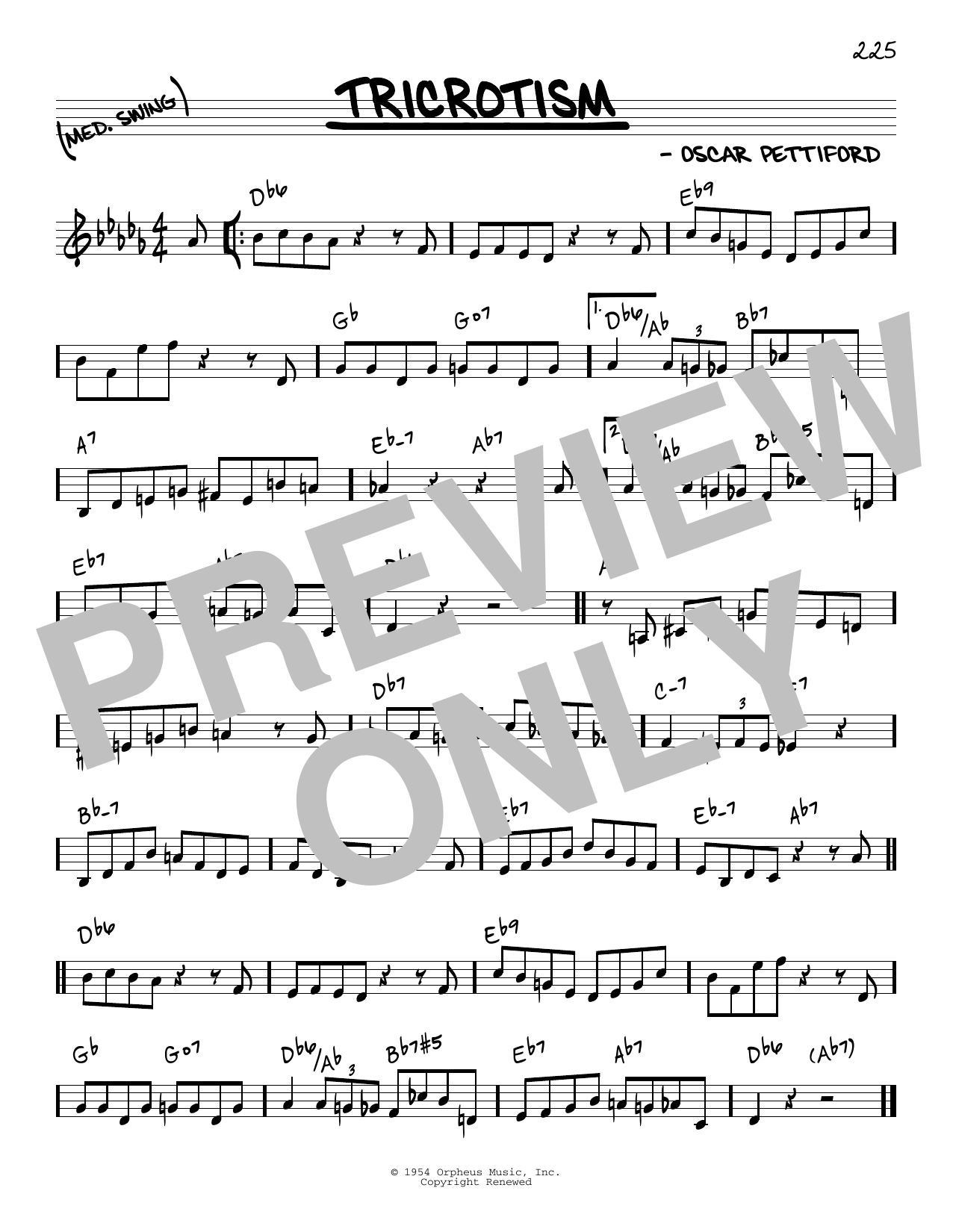 Learn to play Oscar Pettiford Tricrotism sheet music for Real Book – Melody & Chords in minutes. Price: 5.9900$ Oscar Pettiford Tricrotism sheet music notes and chords arranged for Real Book – Melody & Chords