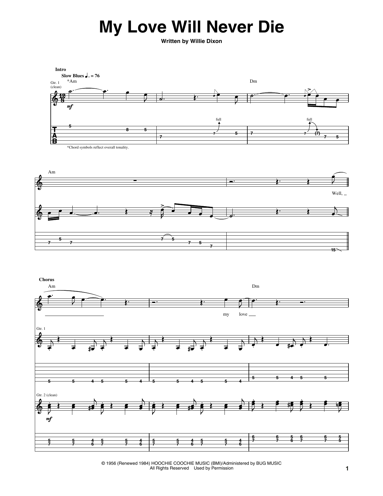 Learn to play Otis Rush My Love Will Never Die sheet music for Guitar Tab in minutes. Price: 7.8900$ Otis Rush My Love Will Never Die sheet music notes and chords arranged for Guitar Tab