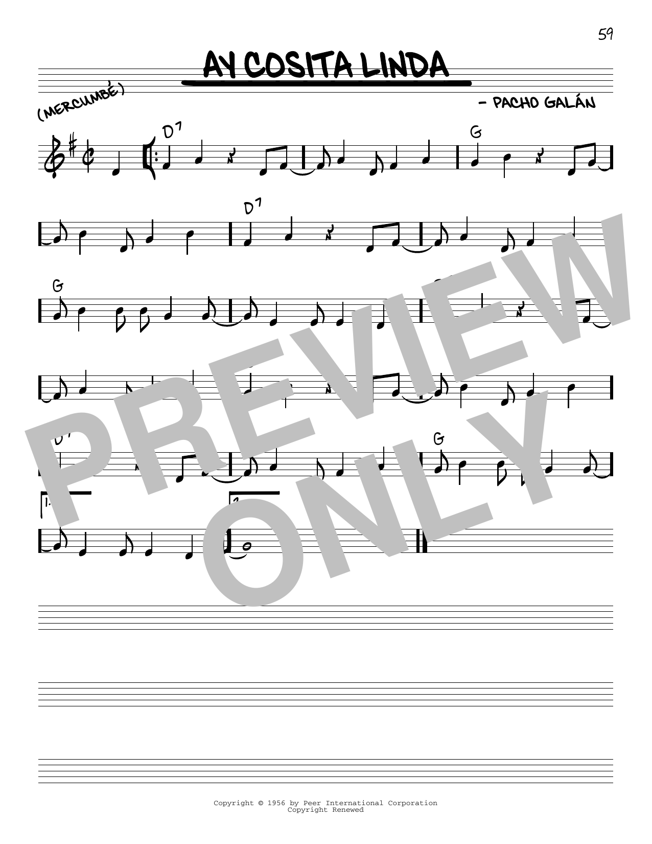 Learn to play Pacho Galan Ay Cosita Linda sheet music for Real Book – Melody & Chords in minutes. Price: 5.9900$ Pacho Galan Ay Cosita Linda sheet music notes and chords arranged for Real Book – Melody & Chords