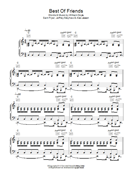 Learn to play Palma Violets Best Of Friends sheet music for Piano, Vocal & Guitar Chords in minutes. Price: 7.8900$ Palma Violets Best Of Friends sheet music notes and chords arranged for Piano, Vocal & Guitar Chords
