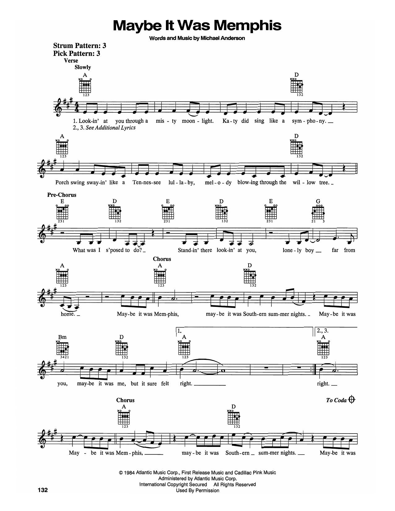 Pam Tillis Maybe It Was Memphis sheet music notes and chords. Download Printable PDF.