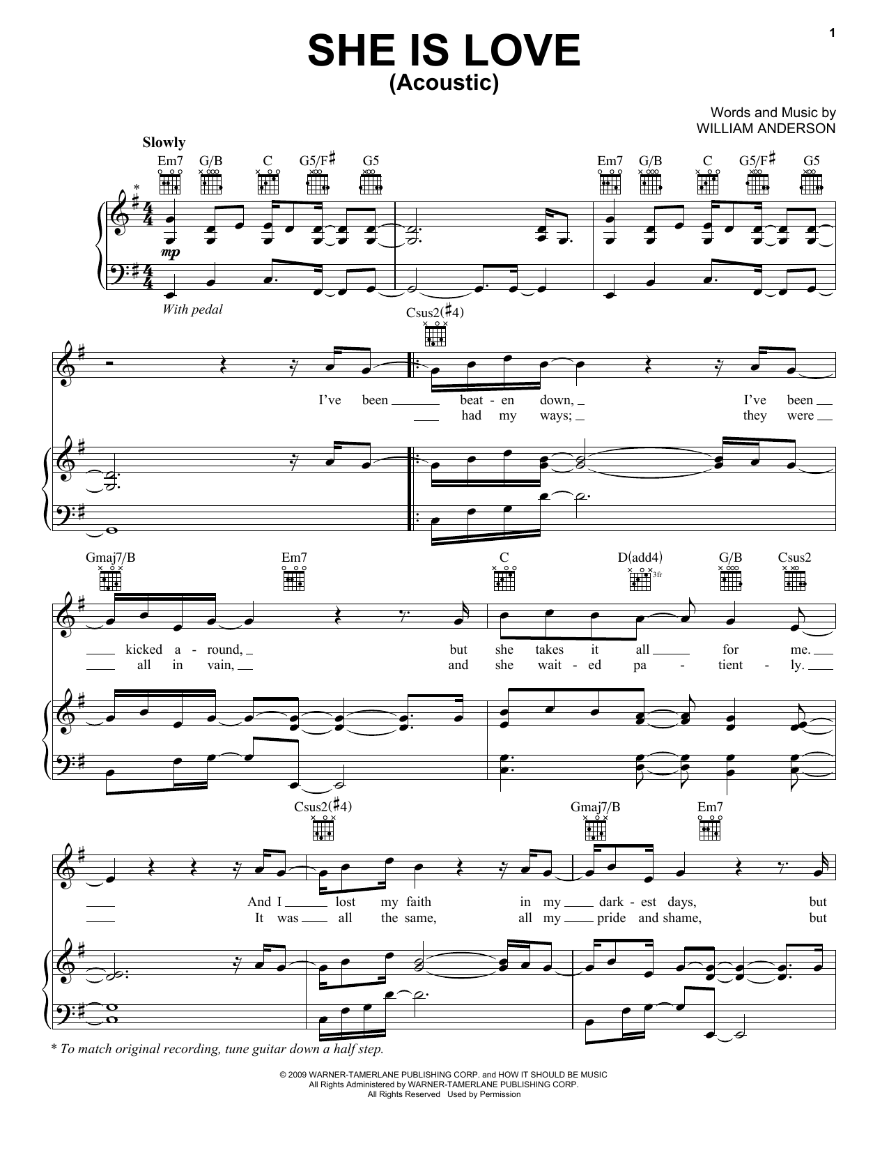 Parachute She Is Love sheet music notes and chords. Download Printable PDF.