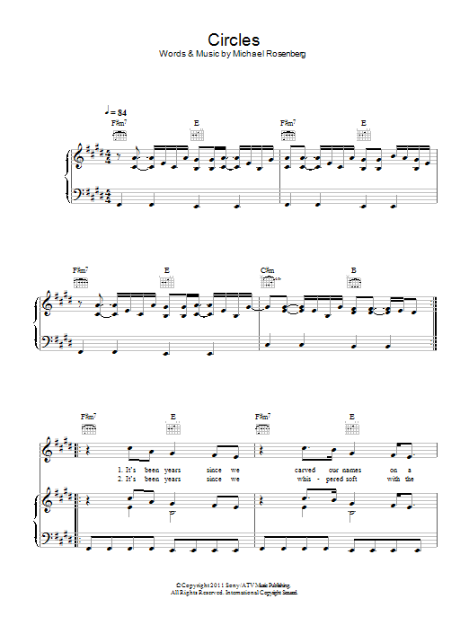 Learn to play Passenger Circles sheet music for Piano, Vocal & Guitar Chords in minutes. Price: 7.8900$ Passenger Circles sheet music notes and chords arranged for Piano, Vocal & Guitar Chords