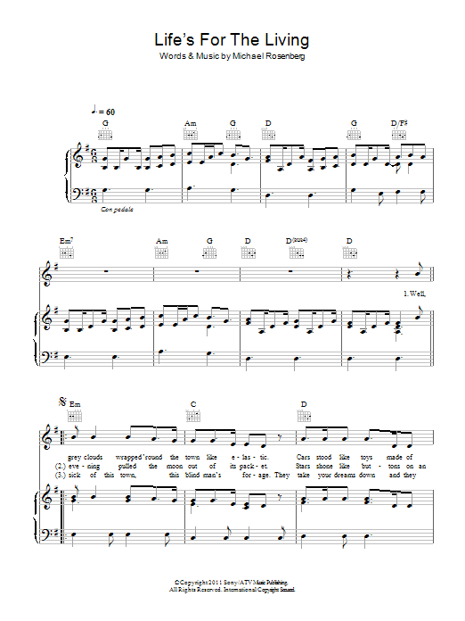 Learn to play Passenger Life's For The Living sheet music for Piano, Vocal & Guitar Chords in minutes. Price: 7.8900$ Passenger Life's For The Living sheet music notes and chords arranged for Piano, Vocal & Guitar Chords