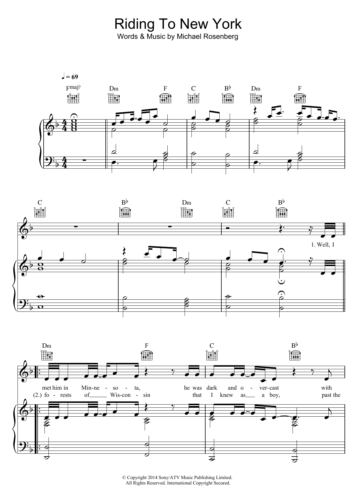 Learn to play Passenger Riding To New York sheet music for Piano, Vocal & Guitar Chords in minutes. Price: 7.8900$ Passenger Riding To New York sheet music notes and chords arranged for Piano, Vocal & Guitar Chords
