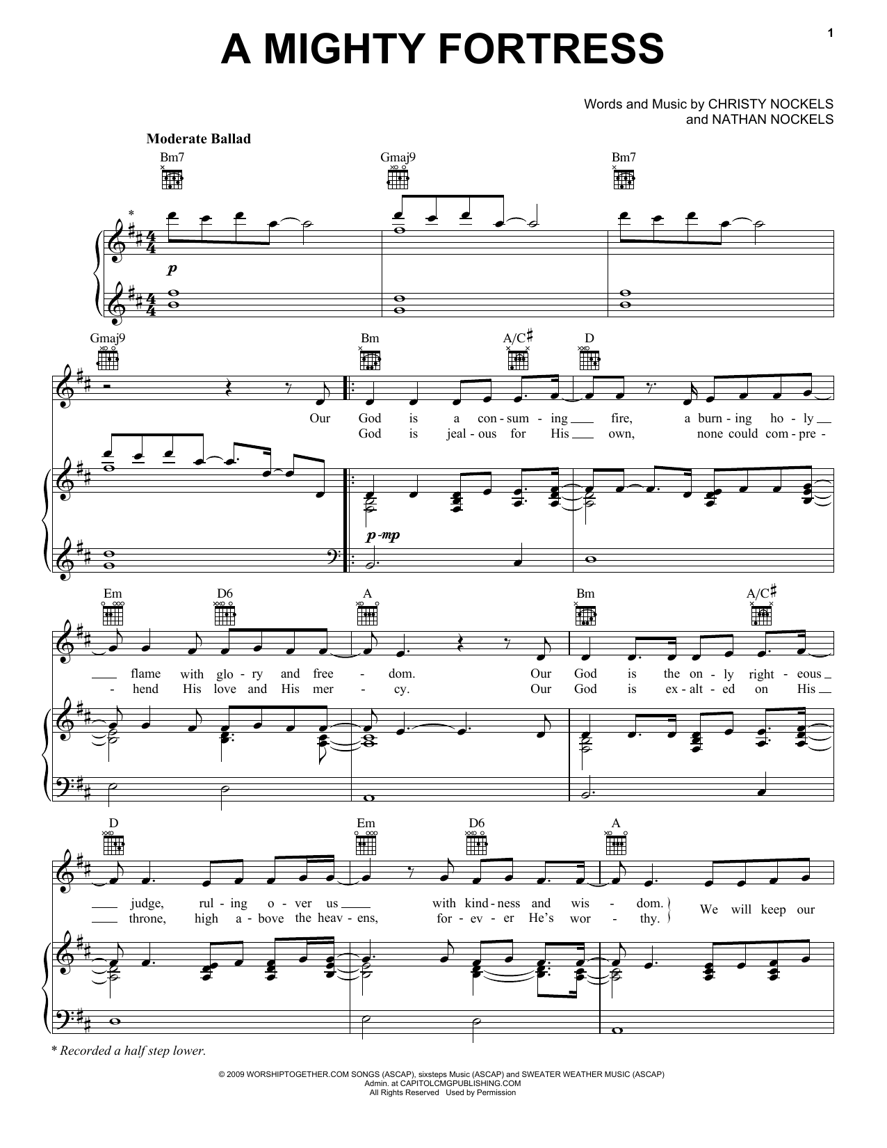 Passion A Mighty Fortress sheet music notes and chords. Download Printable PDF.