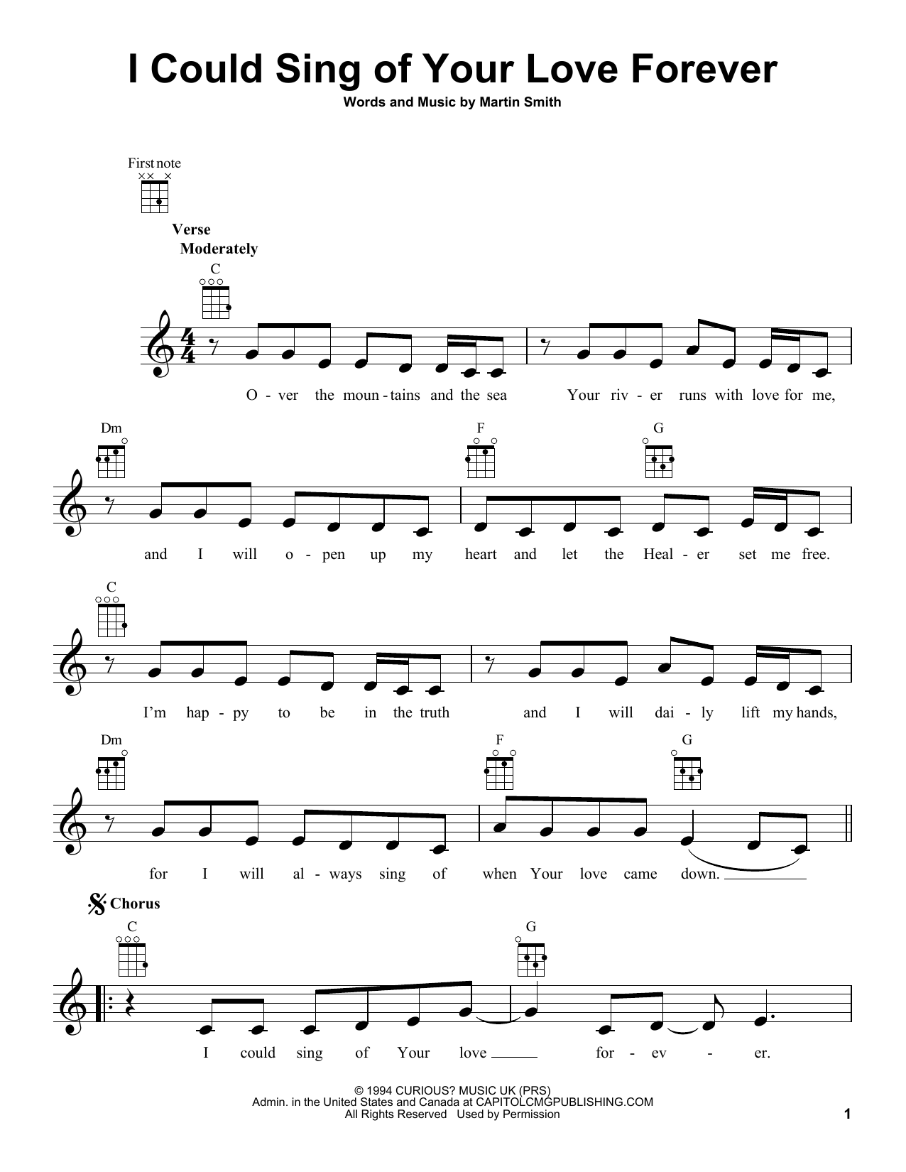 Learn to play Passion I Could Sing Of Your Love Forever sheet music for Ukulele in minutes. Price: 5.9900$ Passion I Could Sing Of Your Love Forever sheet music notes and chords arranged for Ukulele
