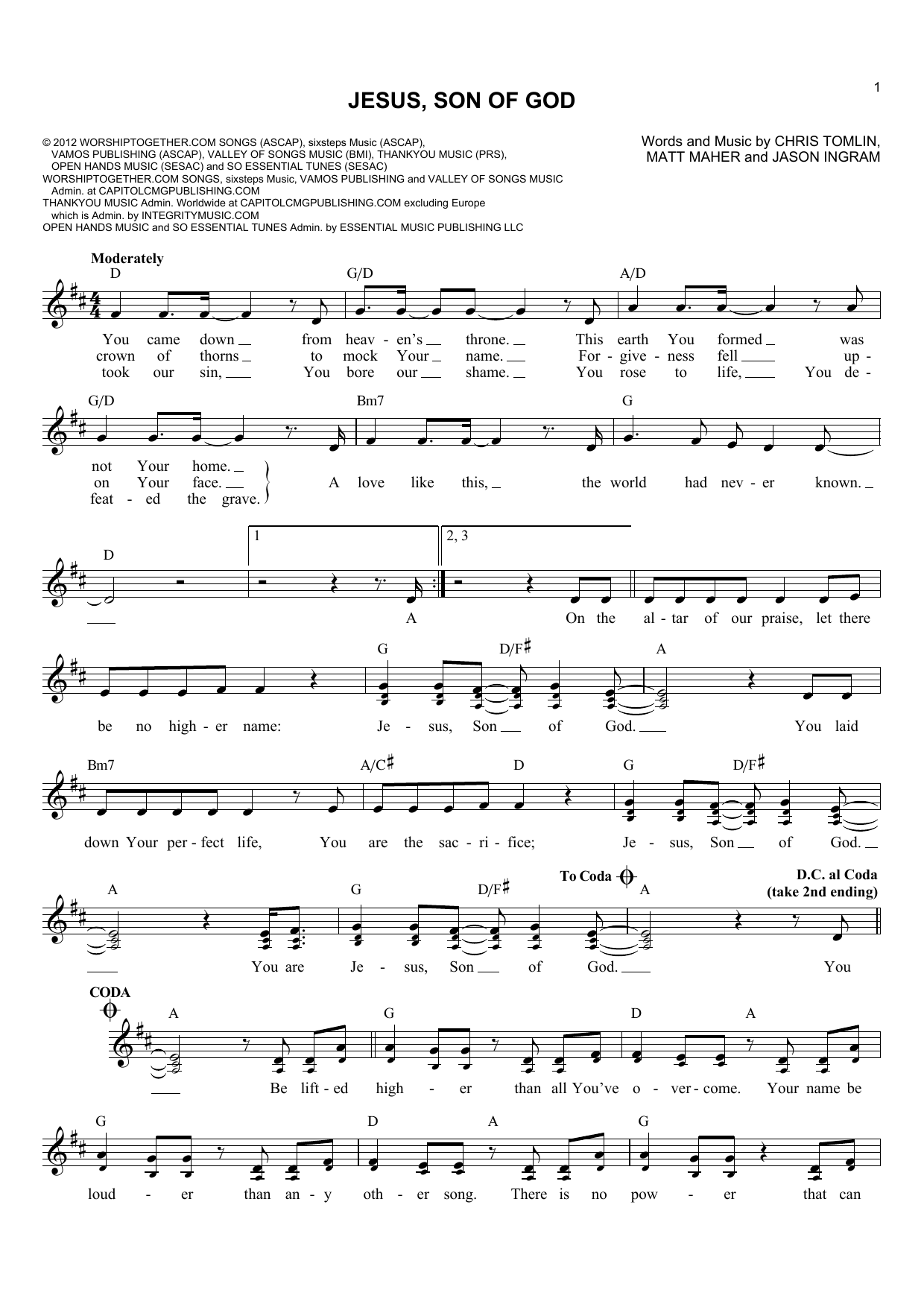 Passion Jesus, Son Of God sheet music notes and chords. Download Printable PDF.