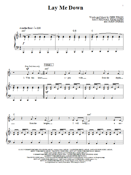 Learn to play Passion Lay Me Down sheet music for Piano, Vocal & Guitar Chords (Right-Hand Melody) in minutes. Price: 7.8900$ Passion Lay Me Down sheet music notes and chords arranged for Piano, Vocal & Guitar Chords (Right-Hand Melody)