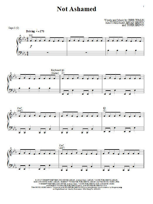 Learn to play Passion Not Ashamed sheet music for Piano, Vocal & Guitar Chords (Right-Hand Melody) in minutes. Price: 7.8900$ Passion Not Ashamed sheet music notes and chords arranged for Piano, Vocal & Guitar Chords (Right-Hand Melody)