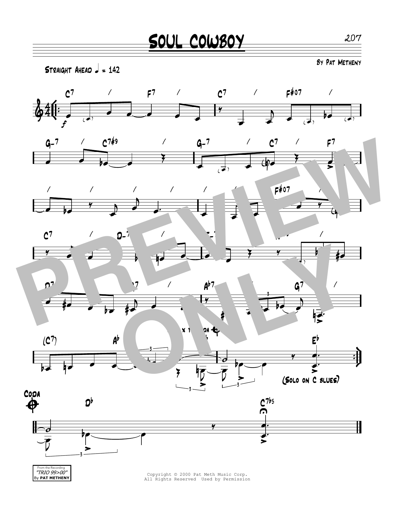 Learn to play Pat Metheny Soul Cowboy sheet music for Real Book – Melody & Chords in minutes. Price: 5.9900$ Pat Metheny Soul Cowboy sheet music notes and chords arranged for Real Book – Melody & Chords