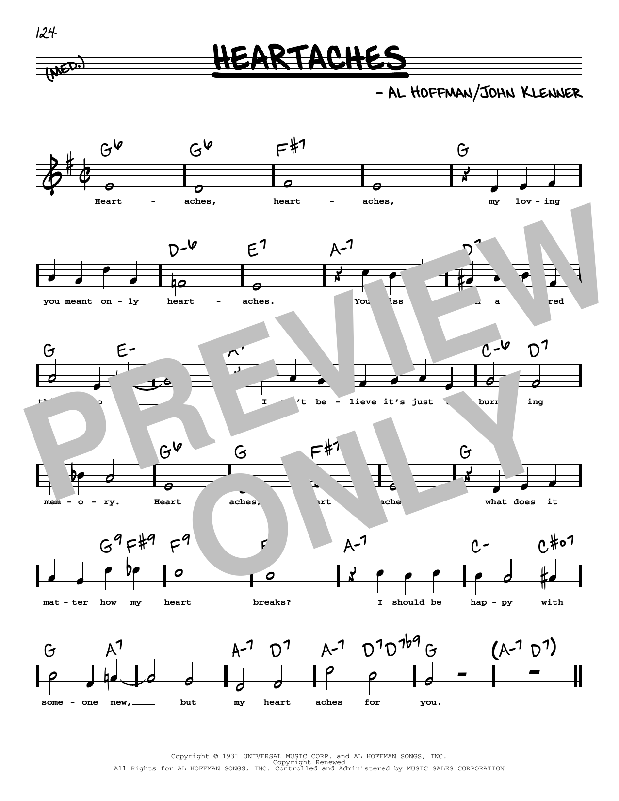 Learn to play Patsy Cline Heartaches (High Voice) sheet music for Real Book – Melody, Lyrics & Chords in minutes. Price: 5.9900$ Patsy Cline Heartaches (High Voice) sheet music notes and chords arranged for Real Book – Melody, Lyrics & Chords