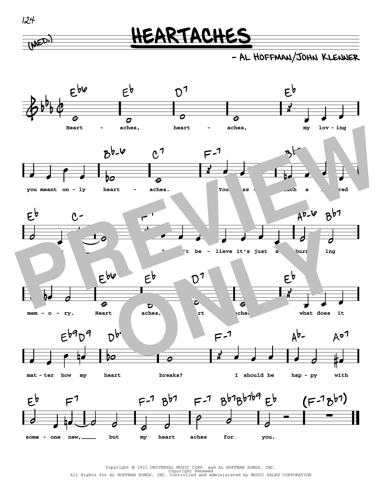 Learn to play Patsy Cline Heartaches (Low Voice) sheet music for Real Book – Melody, Lyrics & Chords in minutes. Price: 5.9900$ Patsy Cline Heartaches (Low Voice) sheet music notes and chords arranged for Real Book – Melody, Lyrics & Chords