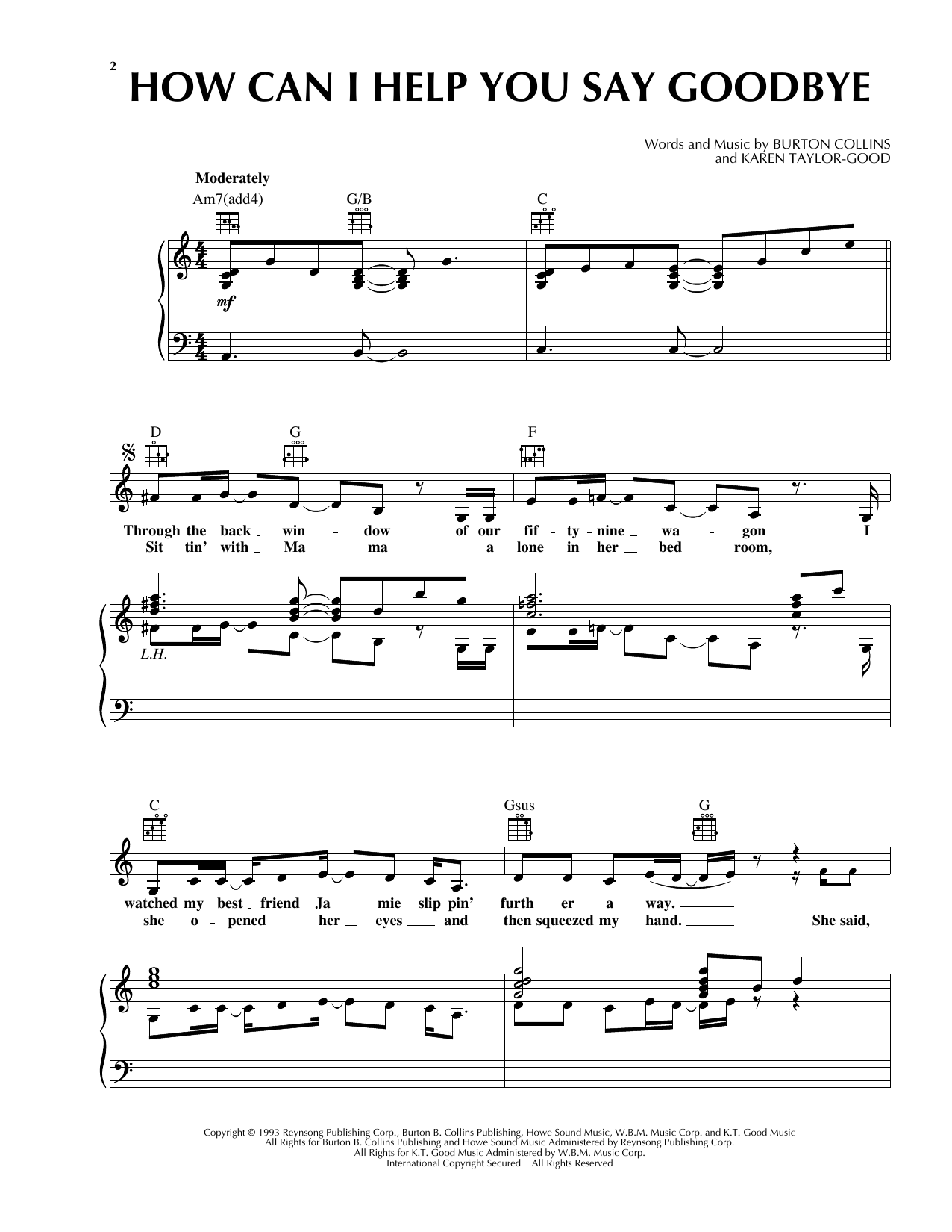 Patty Loveless How Can I Help You Say Goodbye sheet music notes and chords. Download Printable PDF.