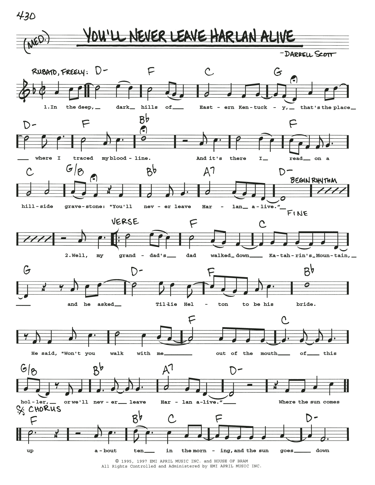 Patty Loveless You'll Never Leave Harlan Alive sheet music notes and chords. Download Printable PDF.