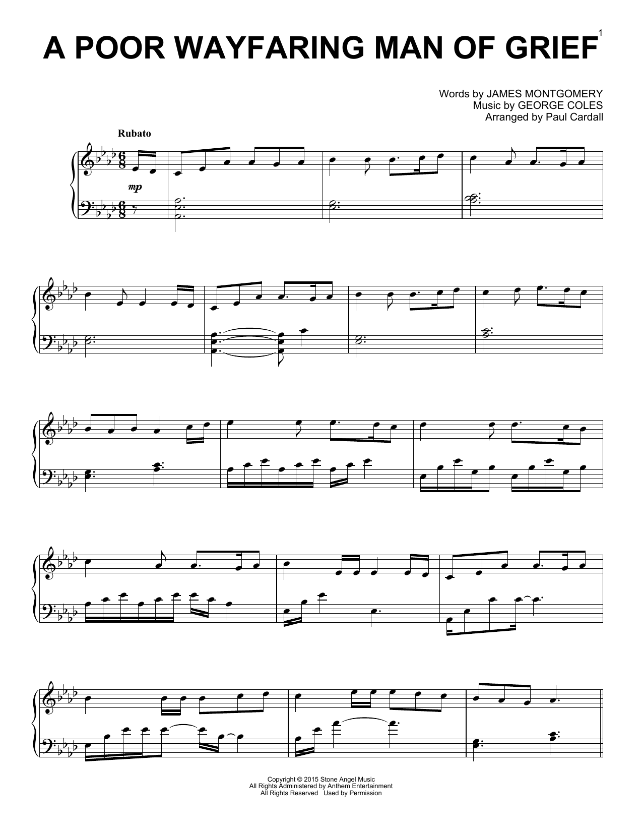 Learn to play Paul Cardall A Poor Wayfaring Man Of Grief sheet music for Piano Solo in minutes. Price: 7.8900$ Paul Cardall A Poor Wayfaring Man Of Grief sheet music notes and chords arranged for Piano Solo