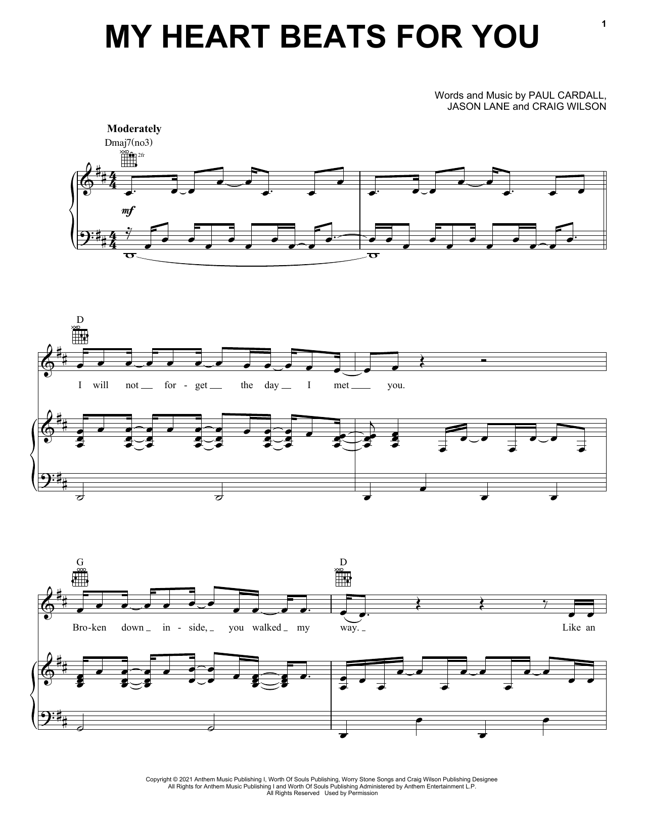 Learn to play Paul Cardall and David Archuleta My Heart Beats For You sheet music for Piano, Vocal & Guitar Chords (Right-Hand Melody) in minutes. Price: 7.8900$ Paul Cardall and David Archuleta My Heart Beats For You sheet music notes and chords arranged for Piano, Vocal & Guitar Chords (Right-Hand Melody)