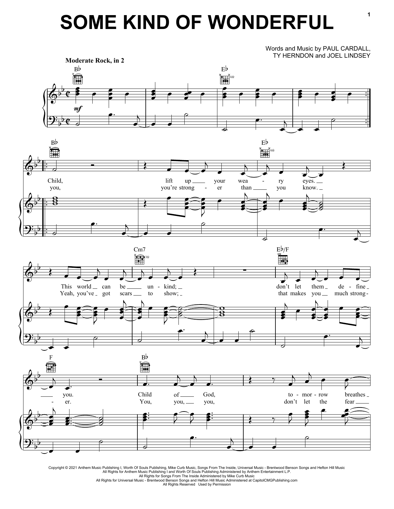 Learn to play Paul Cardall and Ty Herndon Some Kind Of Wonderful sheet music for Piano, Vocal & Guitar Chords (Right-Hand Melody) in minutes. Price: 7.8900$ Paul Cardall and Ty Herndon Some Kind Of Wonderful sheet music notes and chords arranged for Piano, Vocal & Guitar Chords (Right-Hand Melody)