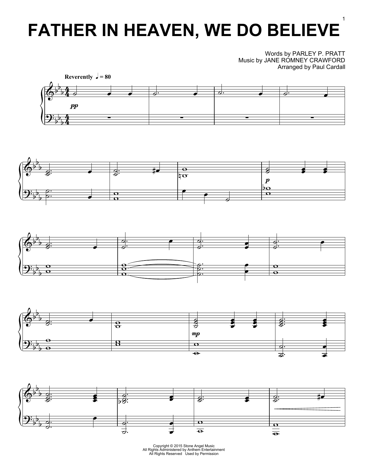 Learn to play Paul Cardall Father In Heaven, We Do Believe sheet music for Piano Solo in minutes. Price: 7.8900$ Paul Cardall Father In Heaven, We Do Believe sheet music notes and chords arranged for Piano Solo
