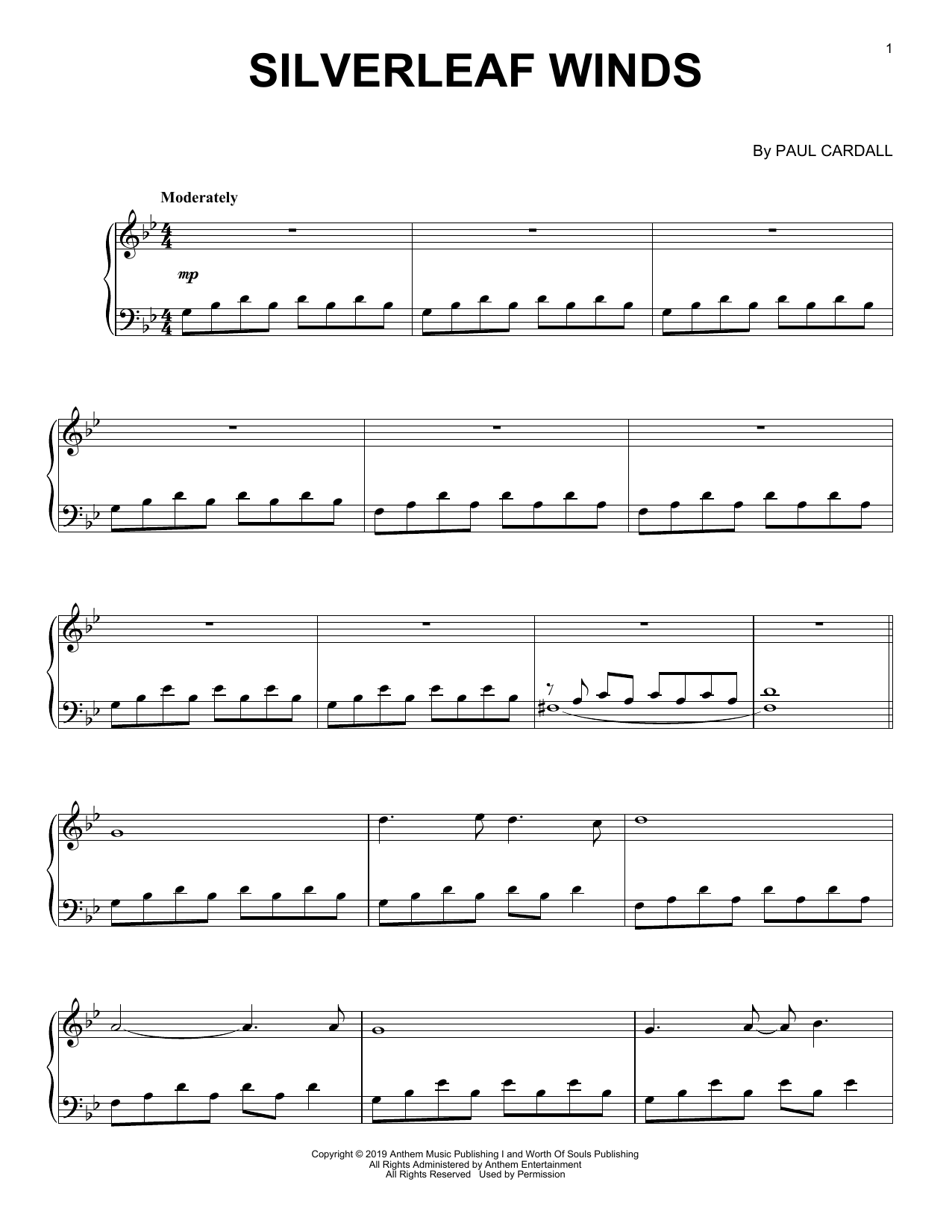 Learn to play Paul Cardall Silverleaf Winds sheet music for Piano Solo in minutes. Price: 7.8900$ Paul Cardall Silverleaf Winds sheet music notes and chords arranged for Piano Solo