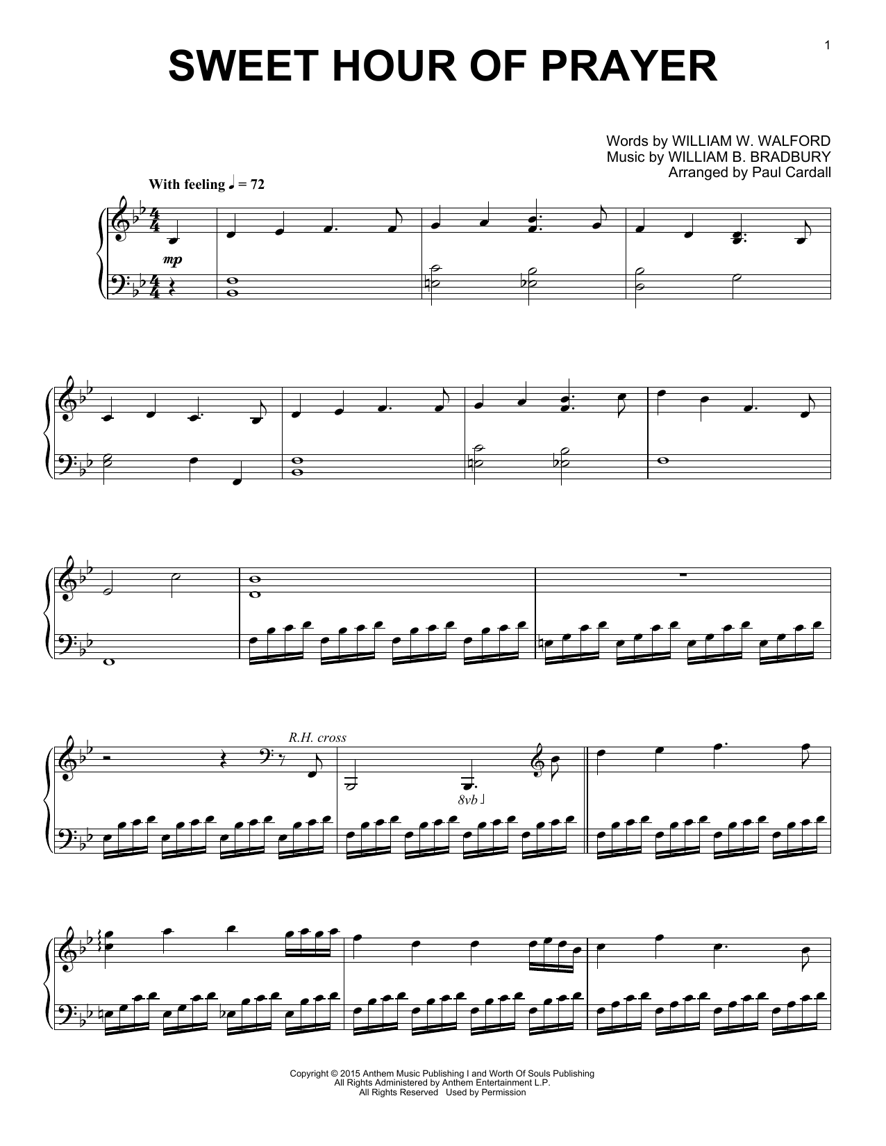Learn to play Paul Cardall Sweet Hour Of Prayer sheet music for Piano Solo in minutes. Price: 7.8900$ Paul Cardall Sweet Hour Of Prayer sheet music notes and chords arranged for Piano Solo