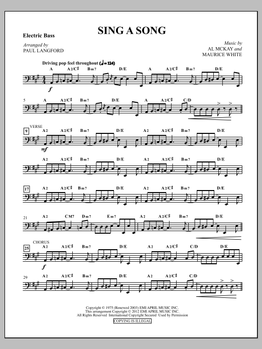 Learn to play Paul Langford Sing A Song - Bass sheet music for Choir Instrumental Pak in minutes. Price: 8.9900$ Paul Langford Sing A Song - Bass sheet music notes and chords arranged for Choir Instrumental Pak