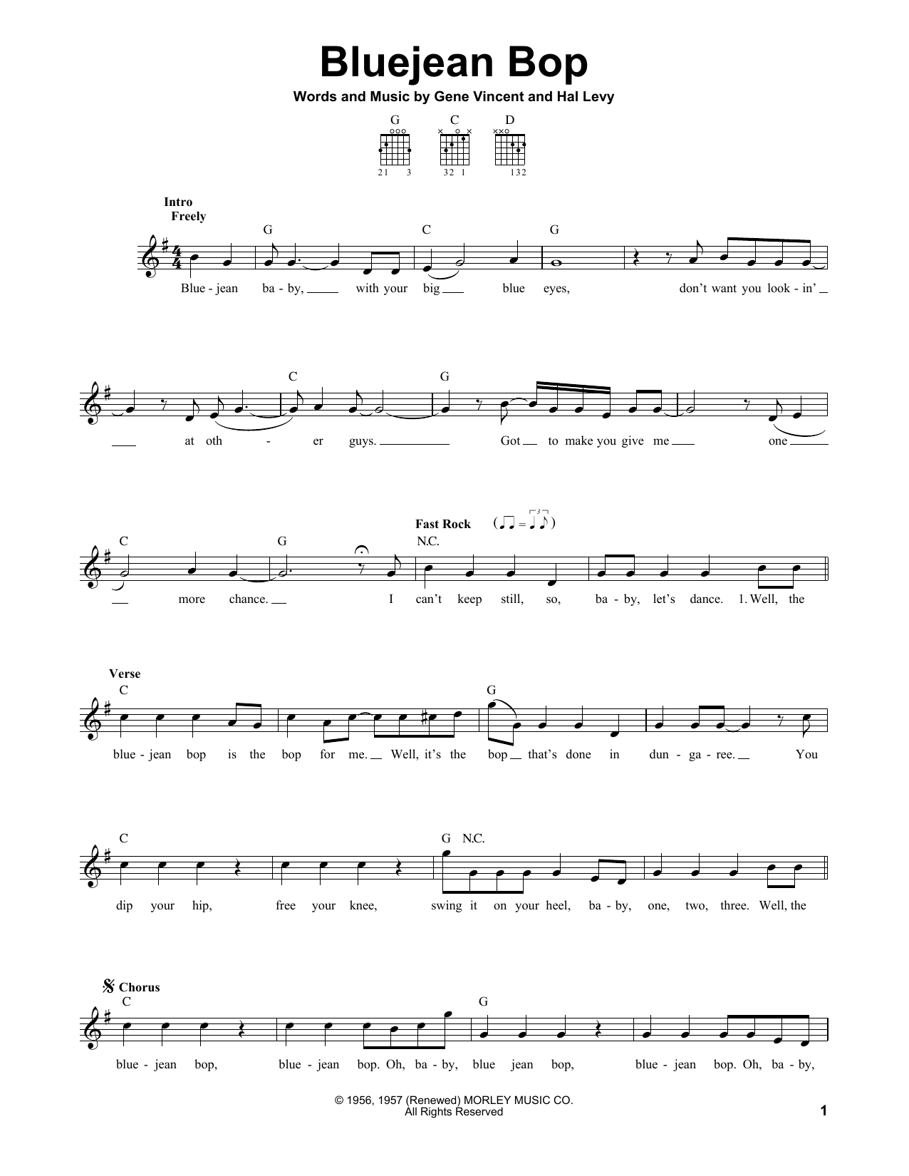 Paul McCartney Bluejean Bop sheet music notes and chords. Download Printable PDF.