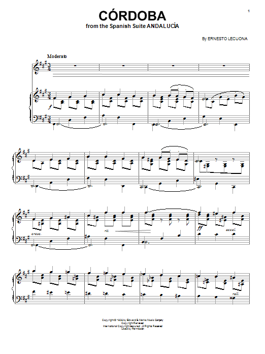 Learn to play Paul Posnak Cordoba sheet music for Piano & Vocal in minutes. Price: 7.8900$ Paul Posnak Cordoba sheet music notes and chords arranged for Piano & Vocal