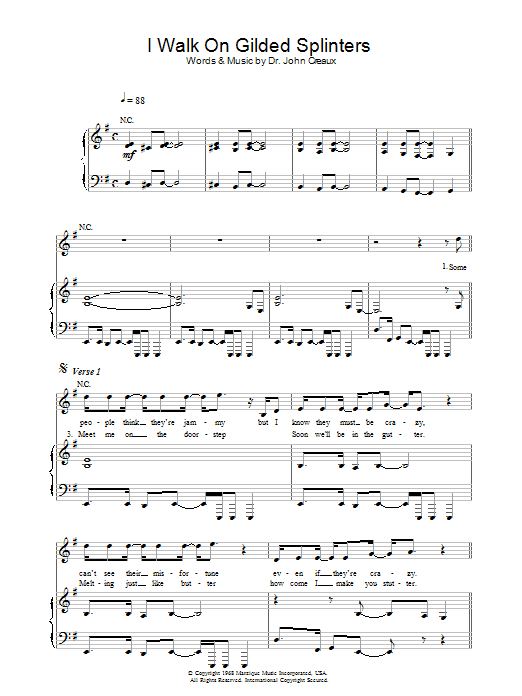 Paul Weller I Walk On Gilded Splinters sheet music notes and chords arranged for Piano, Vocal & Guitar Chords