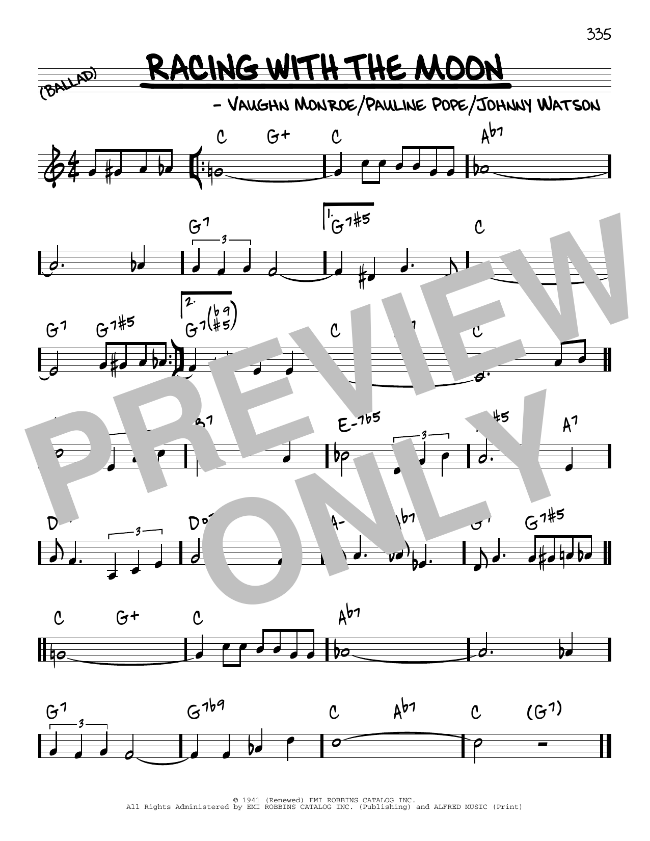 Learn to play Pauline Pope Racing With The Moon sheet music for Real Book – Melody & Chords in minutes. Price: 5.9900$ Pauline Pope Racing With The Moon sheet music notes and chords arranged for Real Book – Melody & Chords