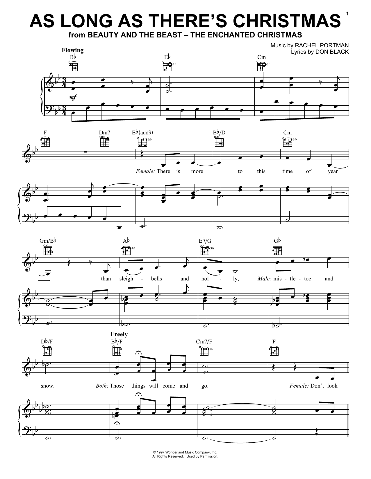 Peabo Bryson and Roberta Flack As Long As There's Christmas sheet music notes and chords. Download Printable PDF.