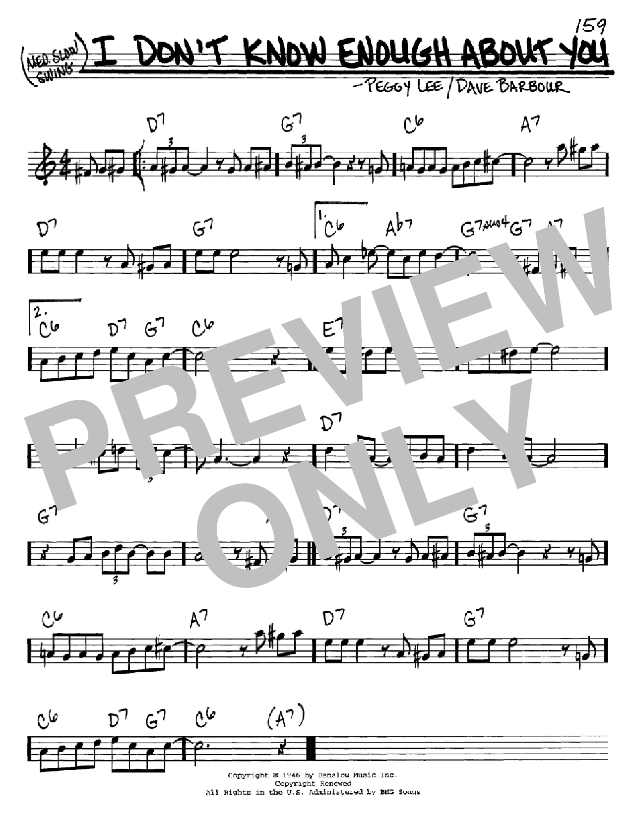 Peggy Lee I Don't Know Enough About You sheet music notes and chords. Download Printable PDF.