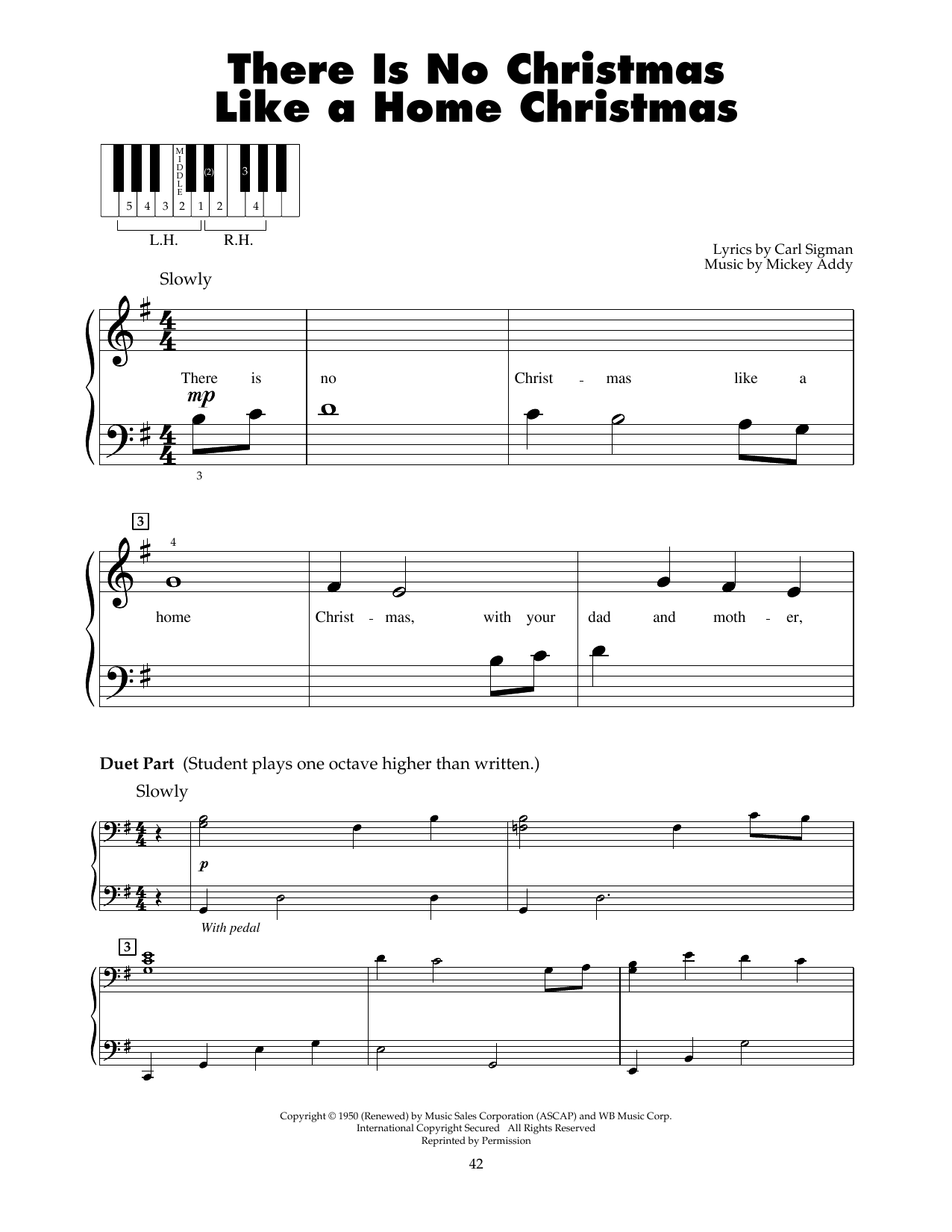 Perry Como There Is No Christmas Like A Home Christmas sheet music notes and chords. Download Printable PDF.