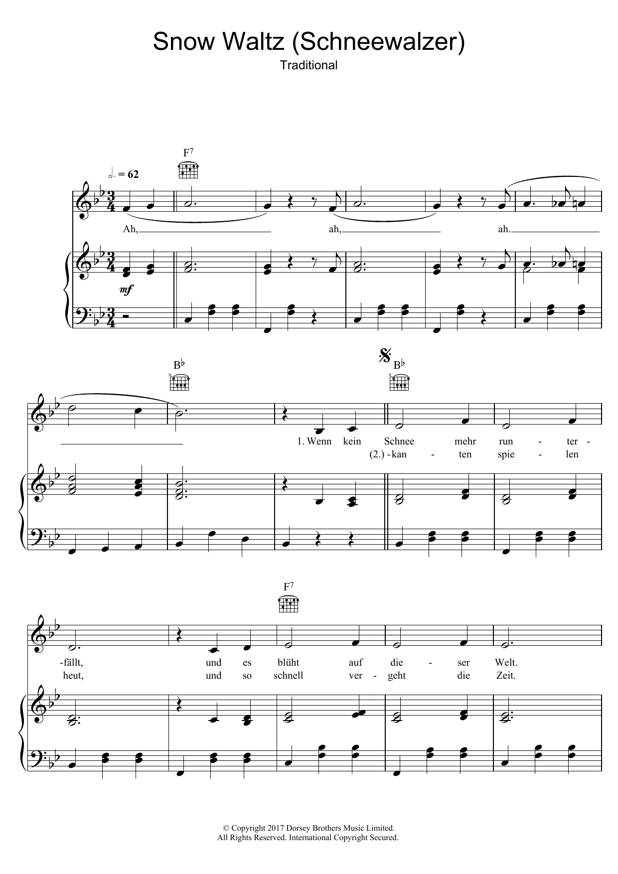 Peter Alexander Snow Waltz (Schneewalzer) sheet music notes and chords. Download Printable PDF.