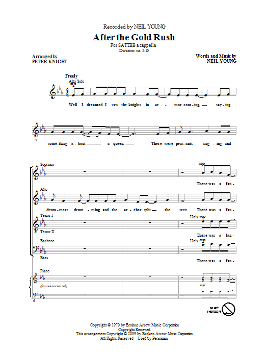 Peter Knight After The Gold Rush sheet music notes and chords. Download Printable PDF.