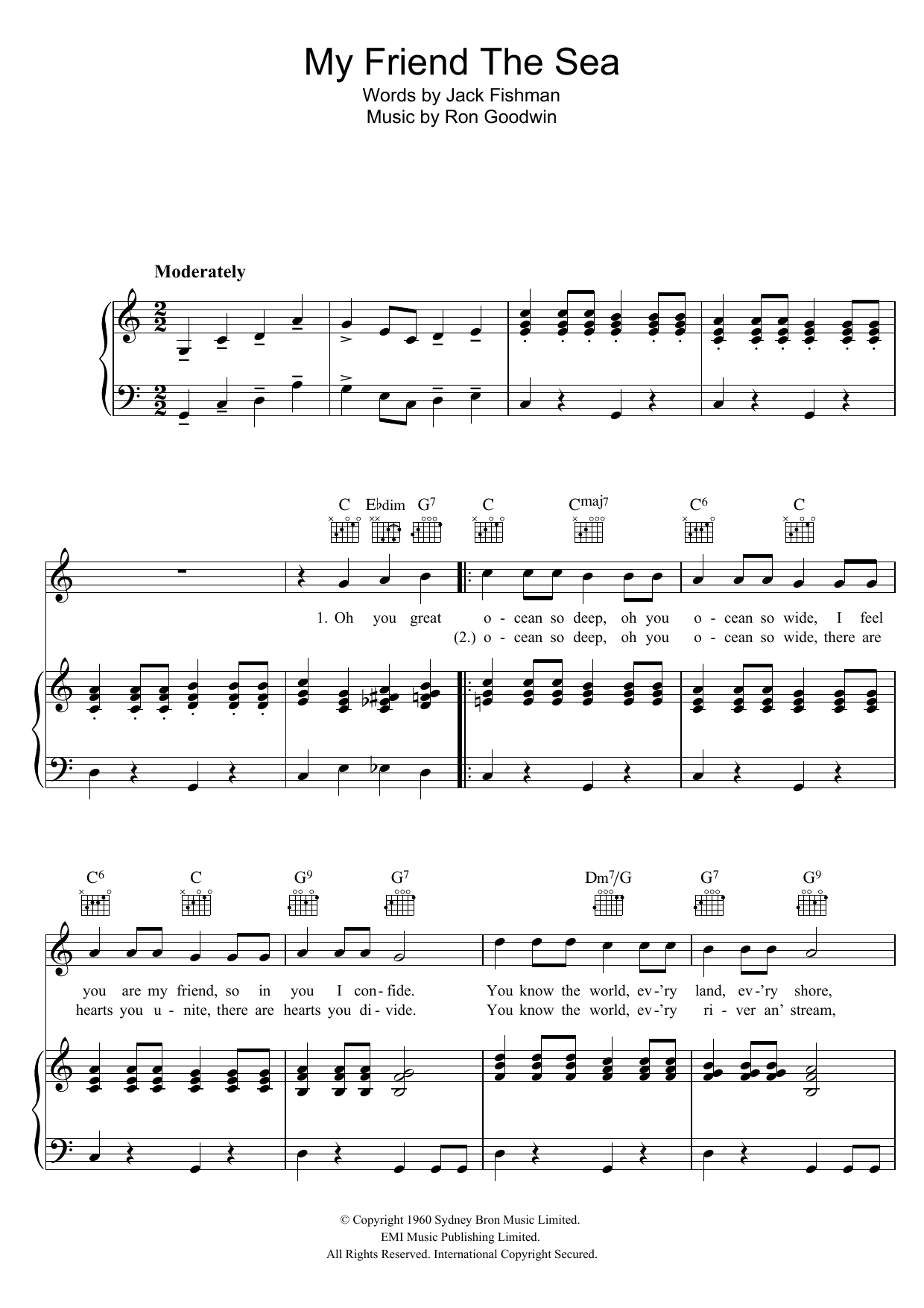 Learn to play Petula Clark My Friend The Sea sheet music for Piano, Vocal & Guitar Chords in minutes. Price: 7.8900$ Petula Clark My Friend The Sea sheet music notes and chords arranged for Piano, Vocal & Guitar Chords