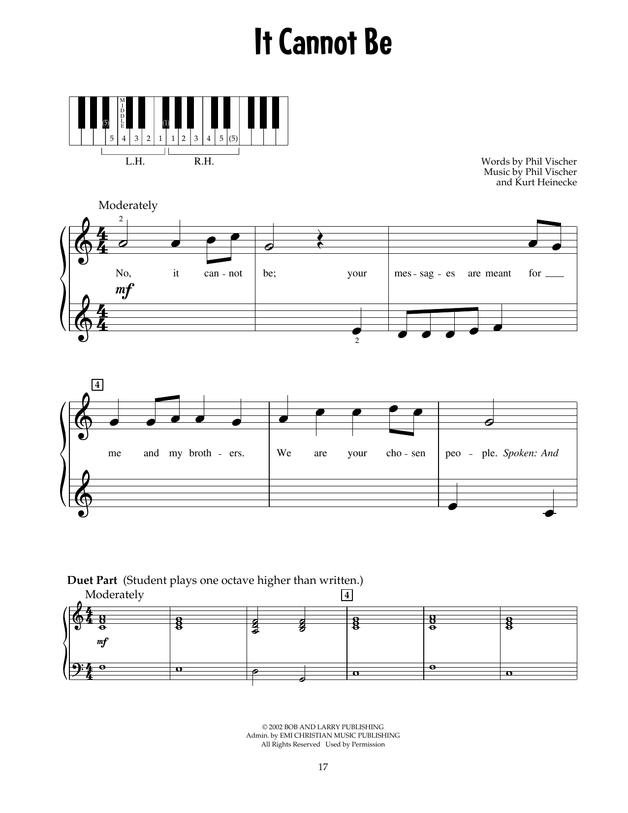 Phil Vischer It Cannot Be (from Jonah - A VeggieTales Movie) sheet music notes and chords. Download Printable PDF.