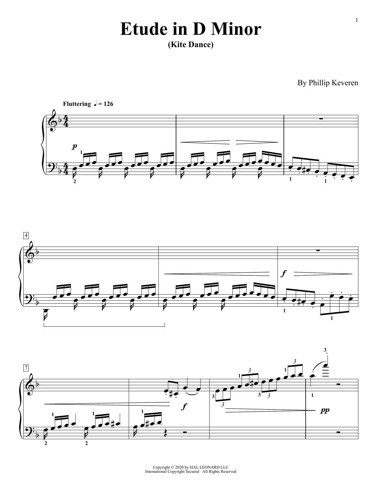 Learn to play Phillip Keveren Etude In D Minor (Kite Dance) sheet music for Piano Solo in minutes. Price: 7.8900$ Phillip Keveren Etude In D Minor (Kite Dance) sheet music notes and chords arranged for Piano Solo
