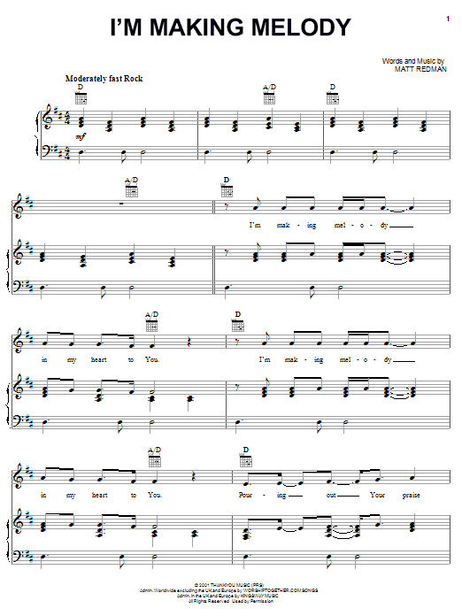 Learn to play Phillips, Craig & Dean I'm Making Melody sheet music for Piano, Vocal & Guitar Chords (Right-Hand Melody) in minutes. Price: 7.8900$ Phillips, Craig & Dean I'm Making Melody sheet music notes and chords arranged for Piano, Vocal & Guitar Chords (Right-Hand Melody)