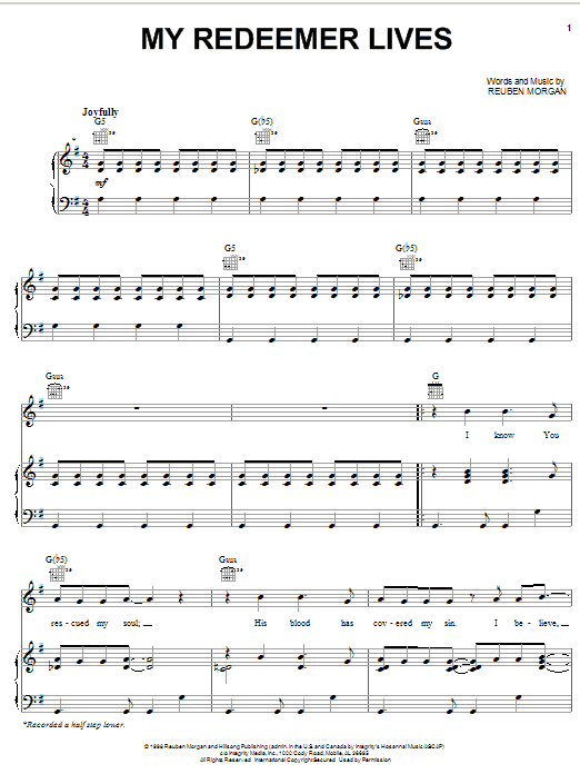 Learn to play Phillips, Craig & Dean My Redeemer Lives sheet music for Piano, Vocal & Guitar Chords (Right-Hand Melody) in minutes. Price: 7.8900$ Phillips, Craig & Dean My Redeemer Lives sheet music notes and chords arranged for Piano, Vocal & Guitar Chords (Right-Hand Melody)