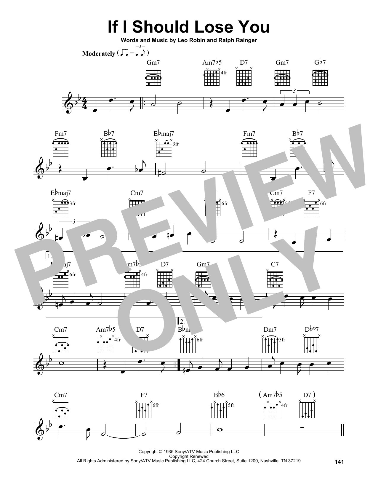 Phineas Newborn If I Should Lose You sheet music notes and chords. Download Printable PDF.