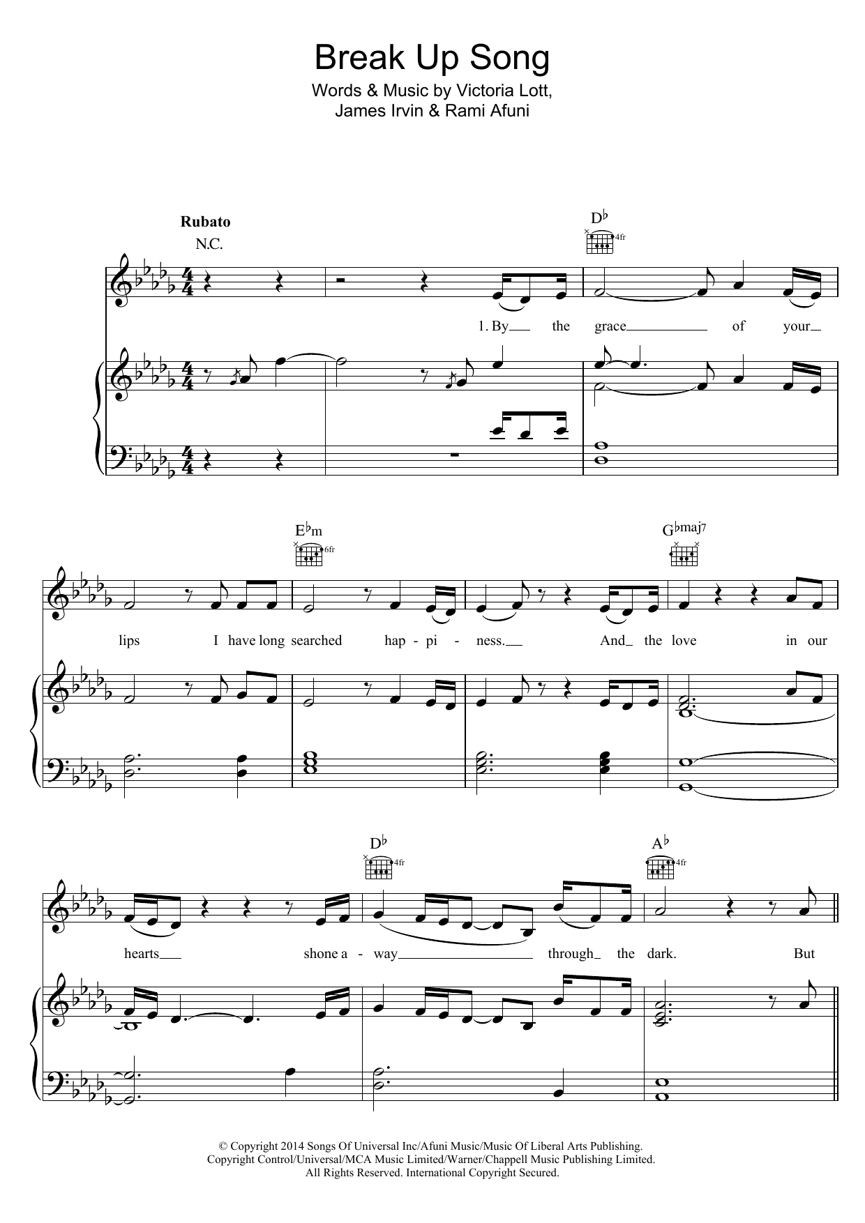 Learn to play Pixie Lott Break Up Song sheet music for Piano, Vocal & Guitar Chords in minutes. Price: 7.8900$ Pixie Lott Break Up Song sheet music notes and chords arranged for Piano, Vocal & Guitar Chords