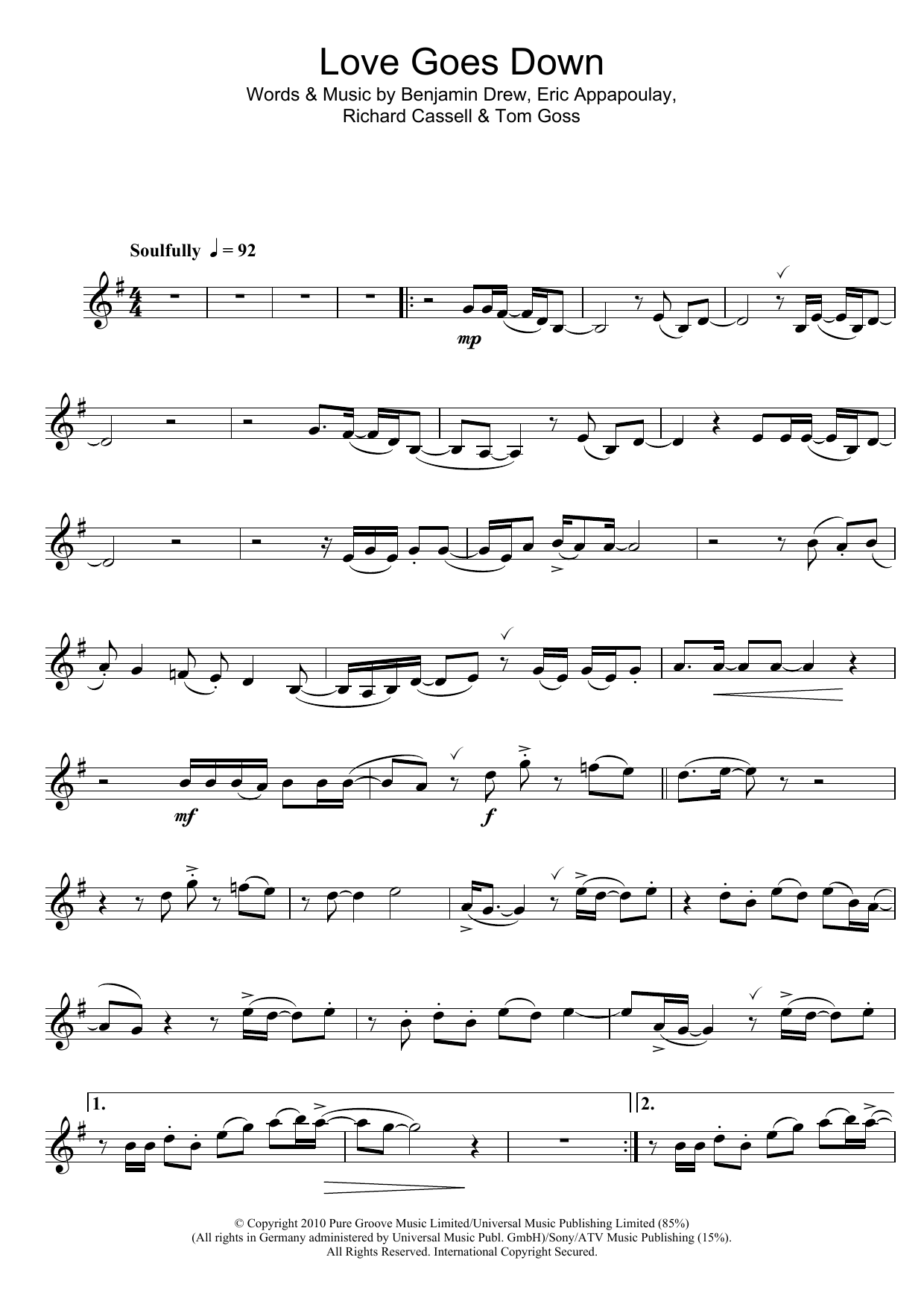 Plan B Love Goes Down sheet music notes and chords. Download Printable PDF.