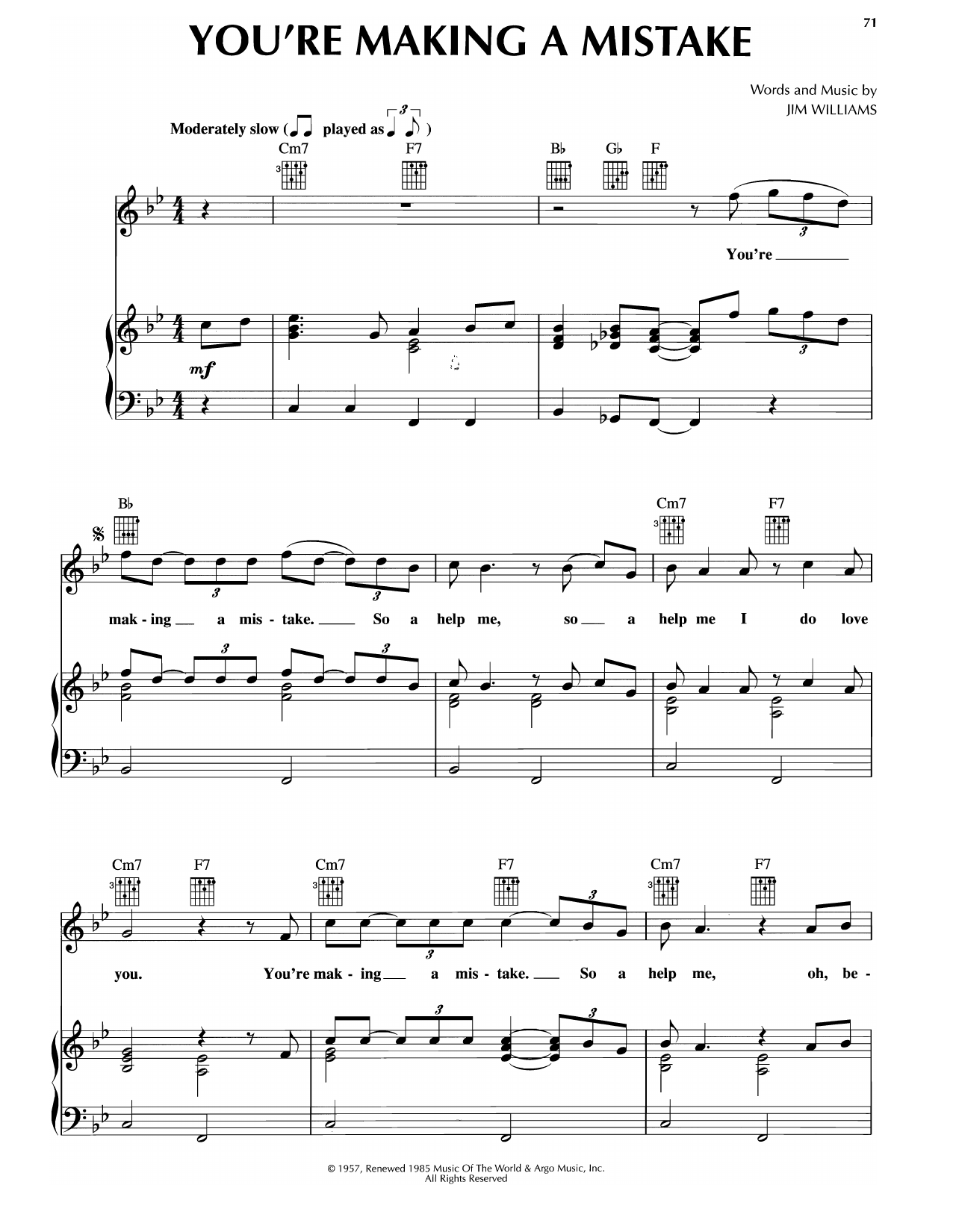 Learn to play Platters You're Making A Mistake sheet music for Piano, Vocal & Guitar Chords (Right-Hand Melody) in minutes. Price: 7.8900$ Platters You're Making A Mistake sheet music notes and chords arranged for Piano, Vocal & Guitar Chords (Right-Hand Melody)